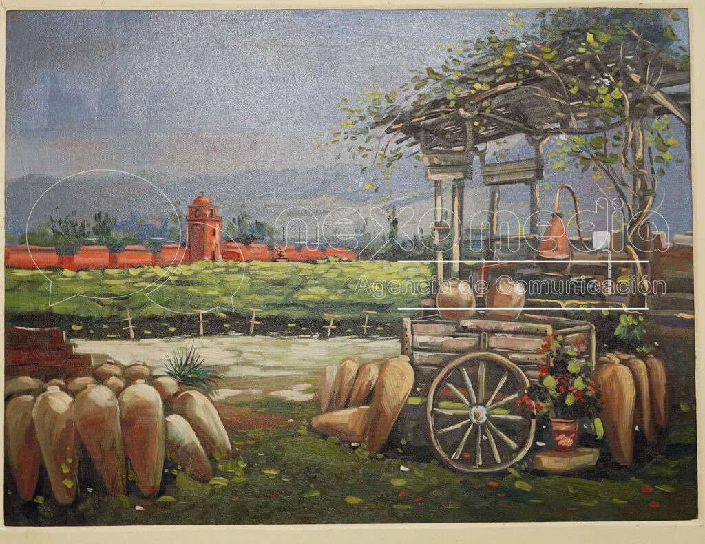 Artista cajamarquino gana concurso nacional de pintura por la Fiesta de la Uva