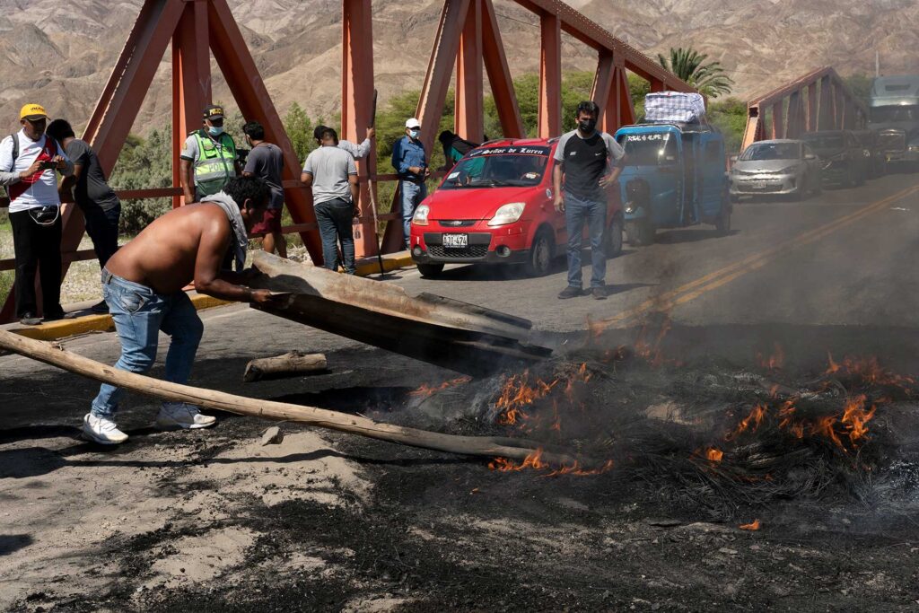 Palpa: despejan la carretera Panamericana Sur tras varias horas de bloqueo
